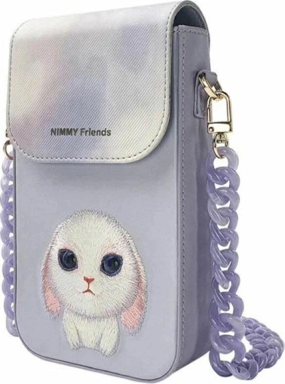 Çantë telefoni Nimmy Big Eyed Pet 2.0 Rabbit, vjollcë