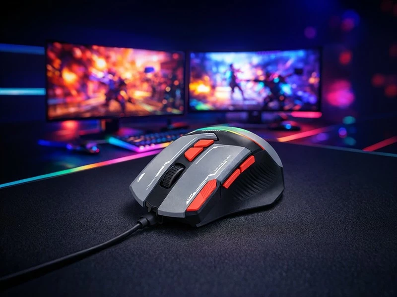 Maus Tracer GameZone Spectra, RGB, 7200 DPI, USB, gri