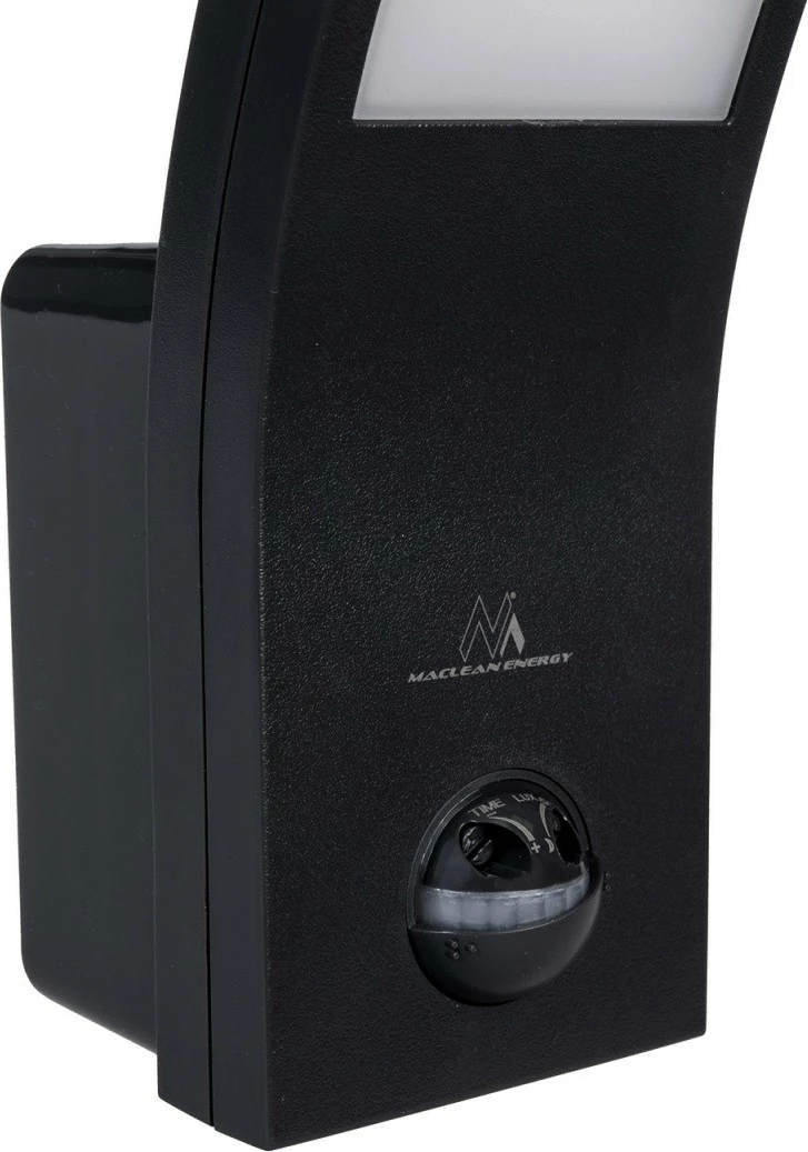 Llambë LED Maclean MCE244B me sensor lëvizjeje, 10W, 750lm, IP54, e zezë