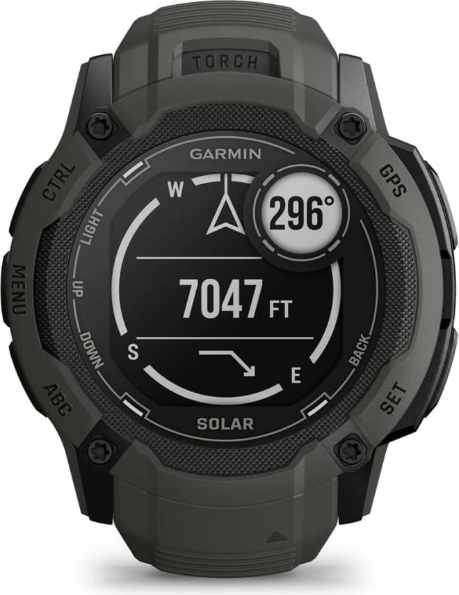 Smartwatch Garmin Instinct 2X Solar, GPS, 150 orë bateri, grafit