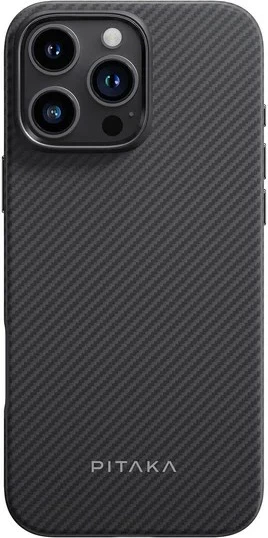 Mbështjellës Pitaka iPhone 16 Pro Military-grade, mbrojtje ndaj goditjeve, i zi/gri 5