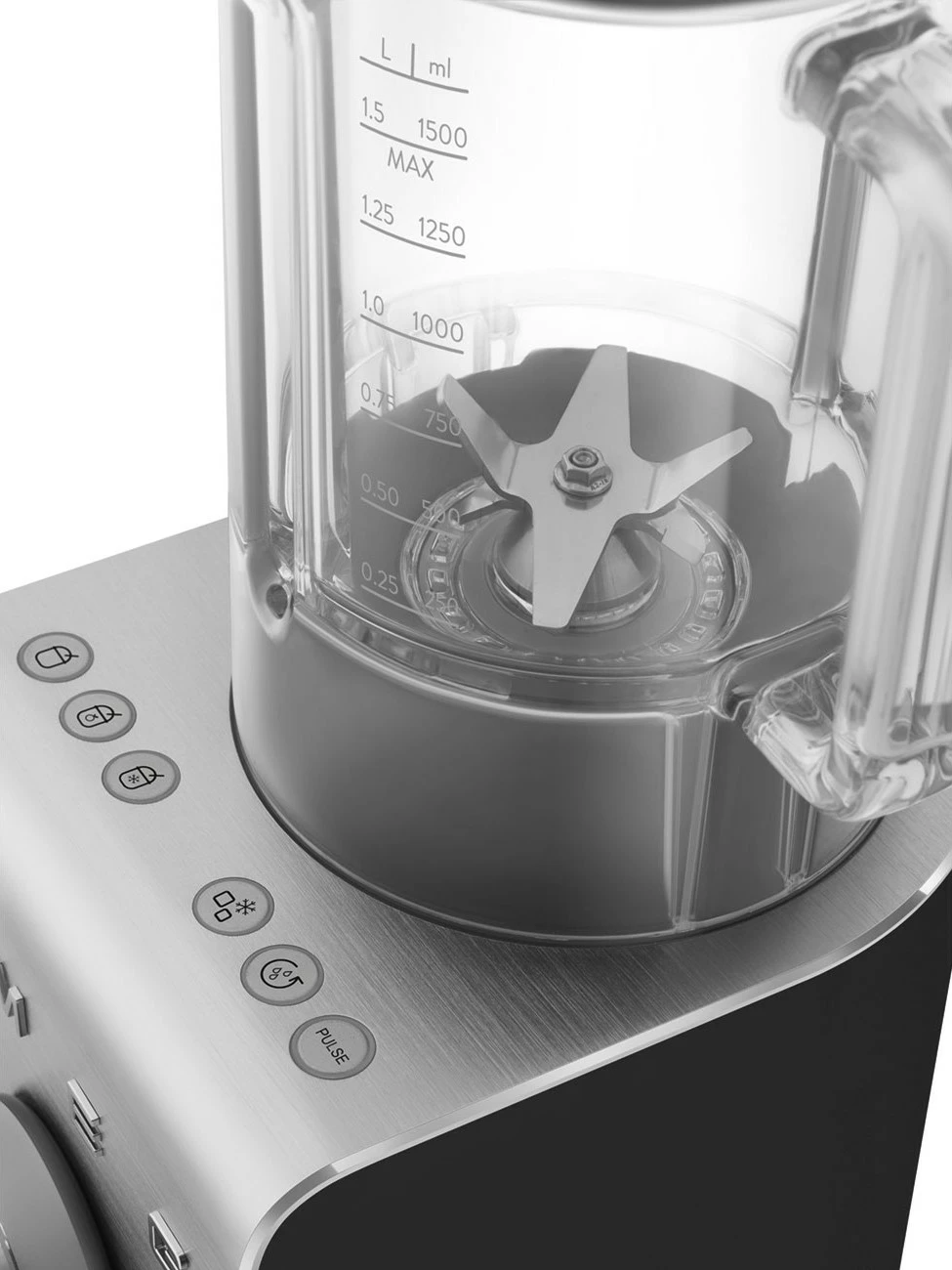 Blender tavoline SMEG BLC01BLMEU, 1400W, 9 shpejtësi, inox/zezë