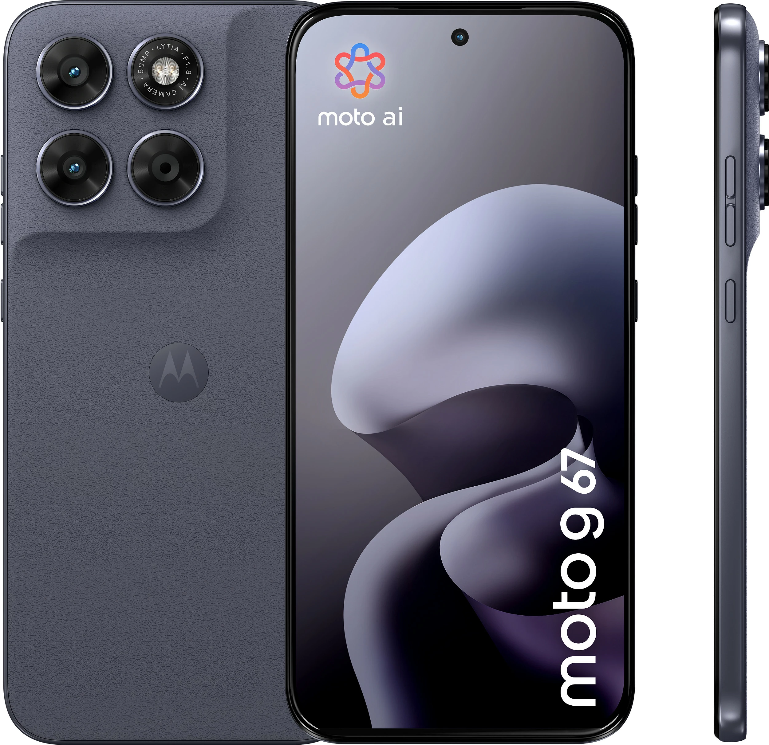 Celular Motorola moto g67, 4GB RAM Memorje, 128GB, 6.8" Extreme AMOLED, 50MP, 5G, Android 16, Gri (PANTONE Arctic Seal)