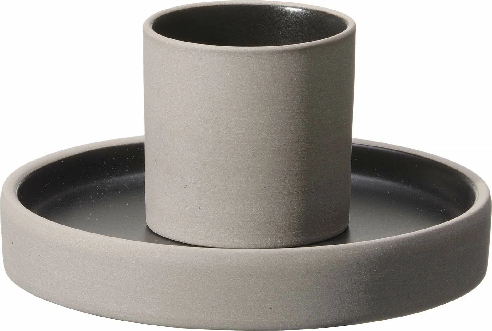 Pjatë gourmet Fine Dine Mia 140 mm, zi/gri, set 3 copë