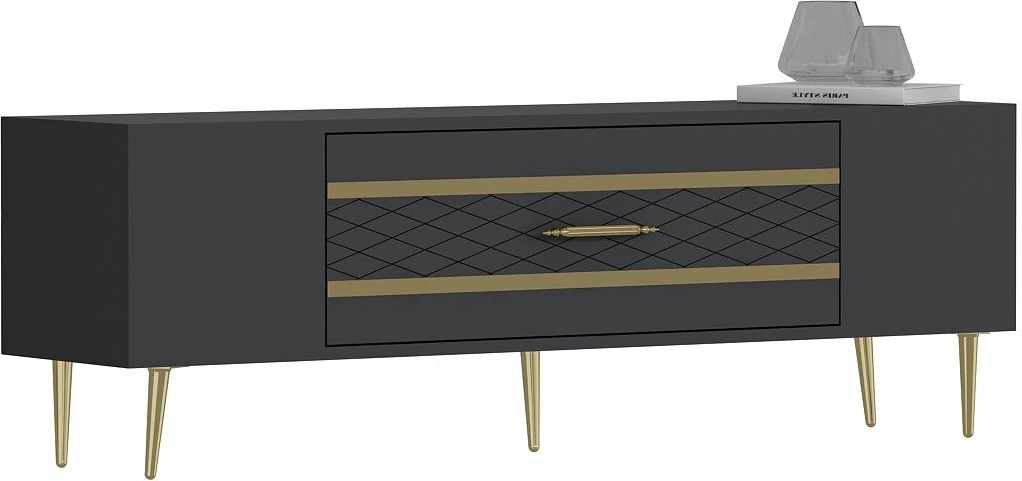 Komodë TV Skye Decor, anthracite, ari, Dekolp2