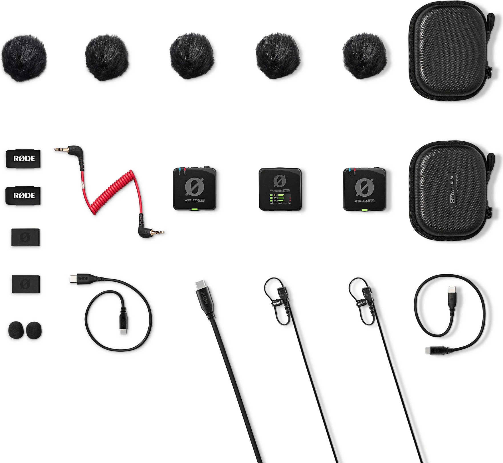 Sistem mikrofonash wireless RØDE Wireless PRO, lavalier, 2 transmiter + 1 receiver, 260m, i zi