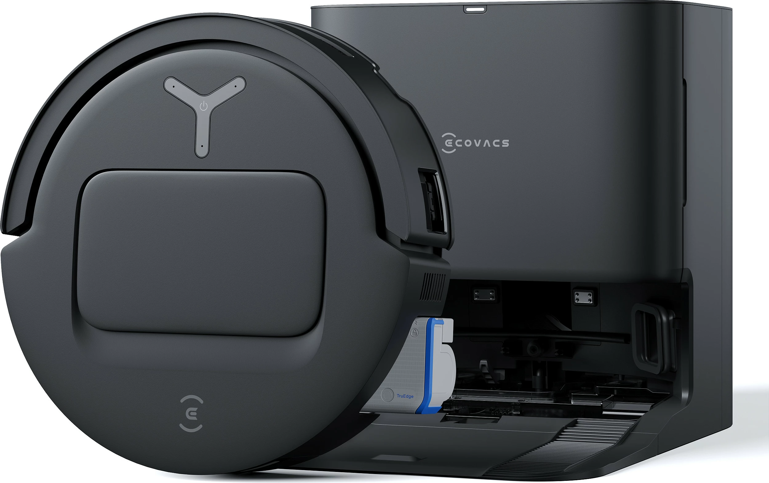 Robot fshesë ECOVACS DEEBOT T80 OMNI, 18.000Pa, Wi‑Fi, me larje, stacion vetë-zbrazës, i zi