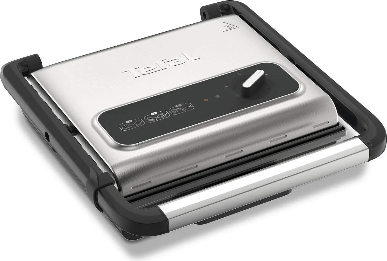 Grill tavoline Tefal Inicio GC242D12, 2000W, 3 nivele, i zi/inoks
