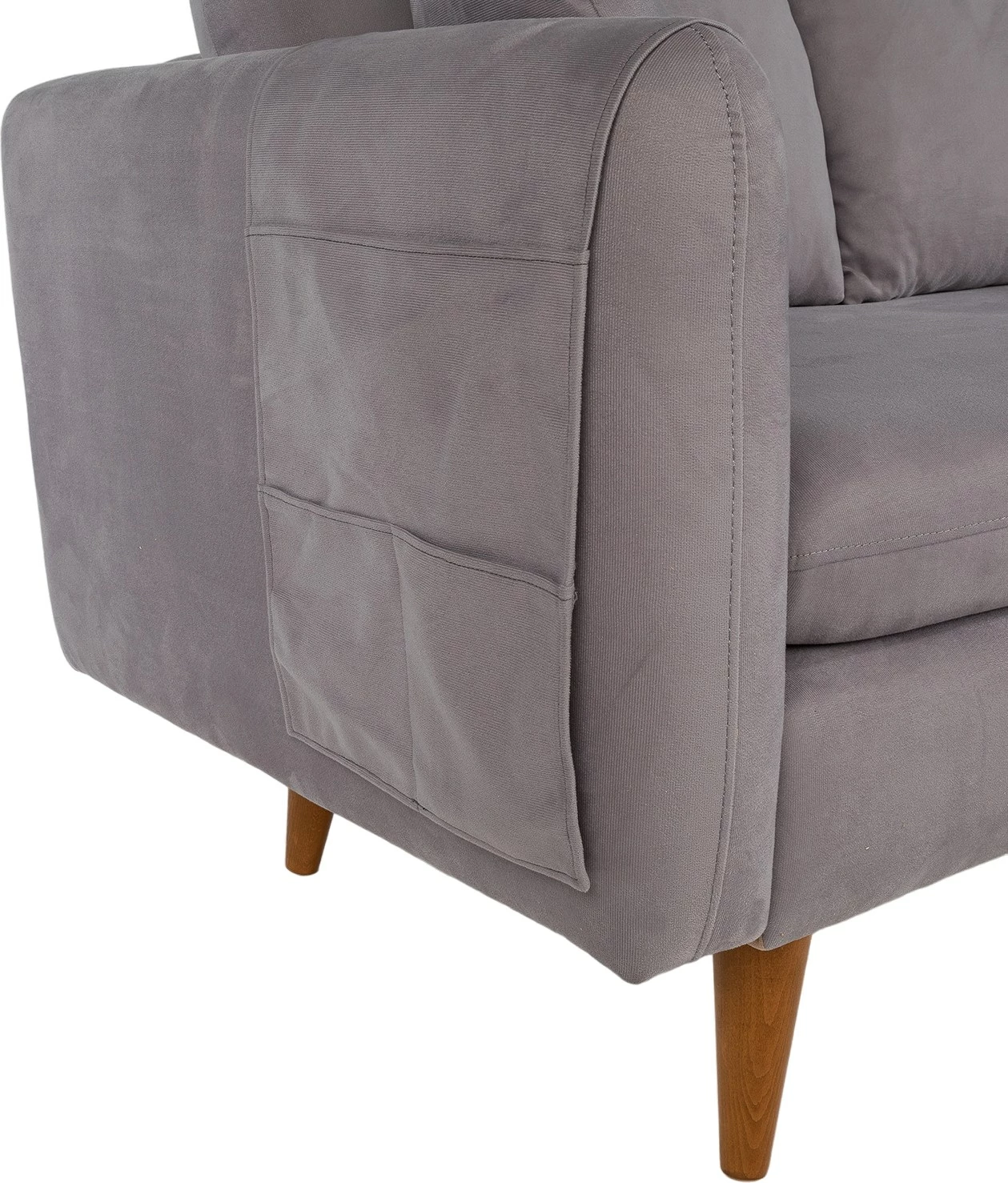 Divan treshe Atelier del Sofa, Sofia, ngjyrë gri