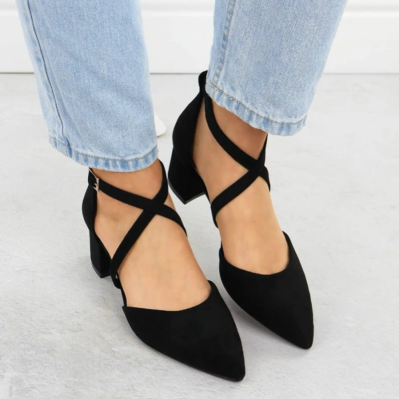 Sandale femrash Sergio Leone SK-830, të zeza