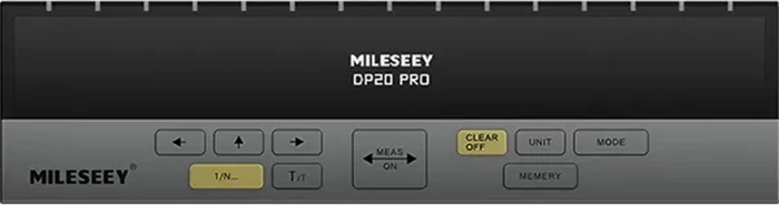 Distancmetër lazer Mileseey DP 20 Pro 120 m, Bluetooth, OLED, e zez/gri, set me çantë