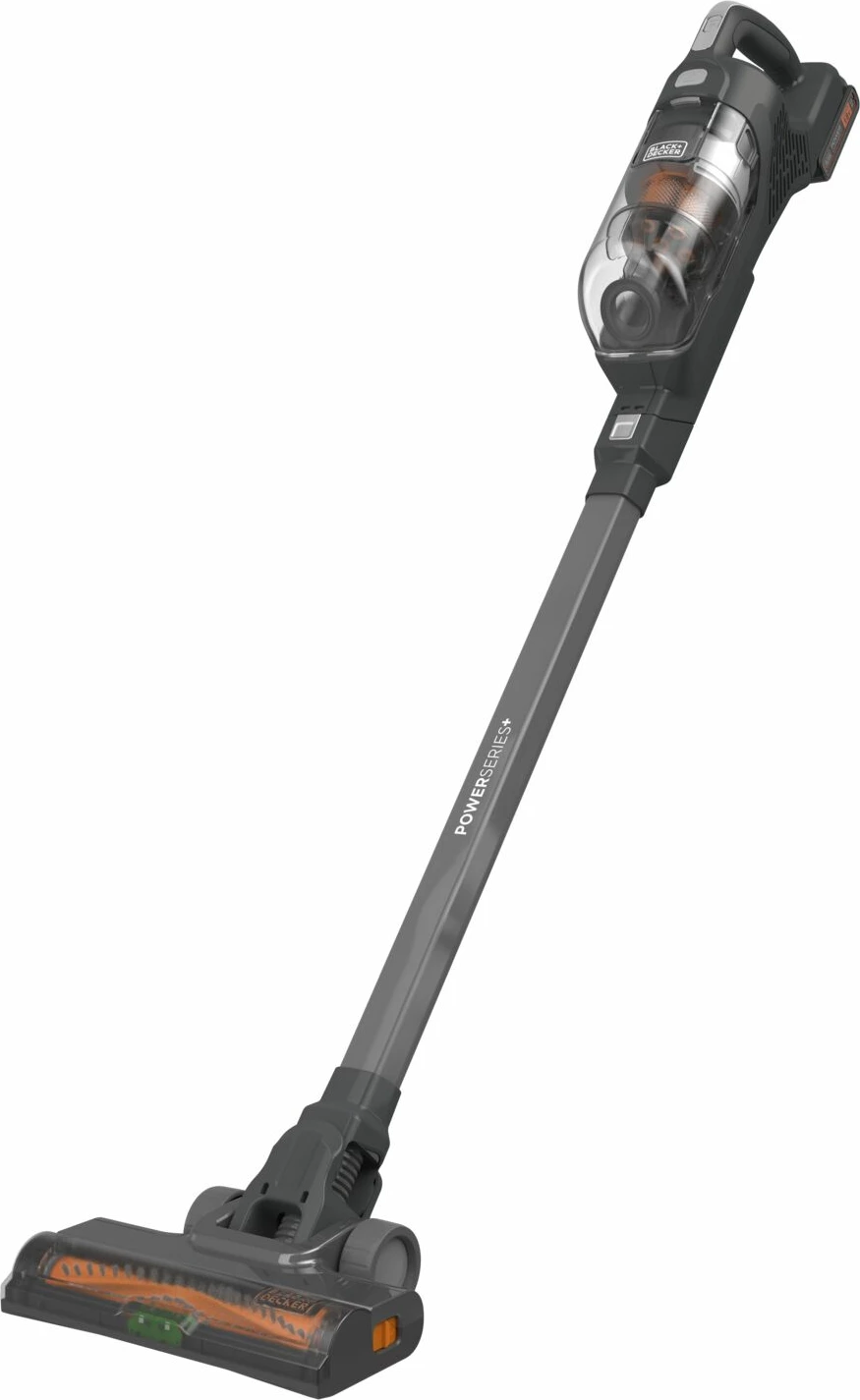 Fshesë me bateri stick Black&Decker BHFEA18D1 18V 2Ah 2-në-1, e zezë, set me bateri dhe karikues