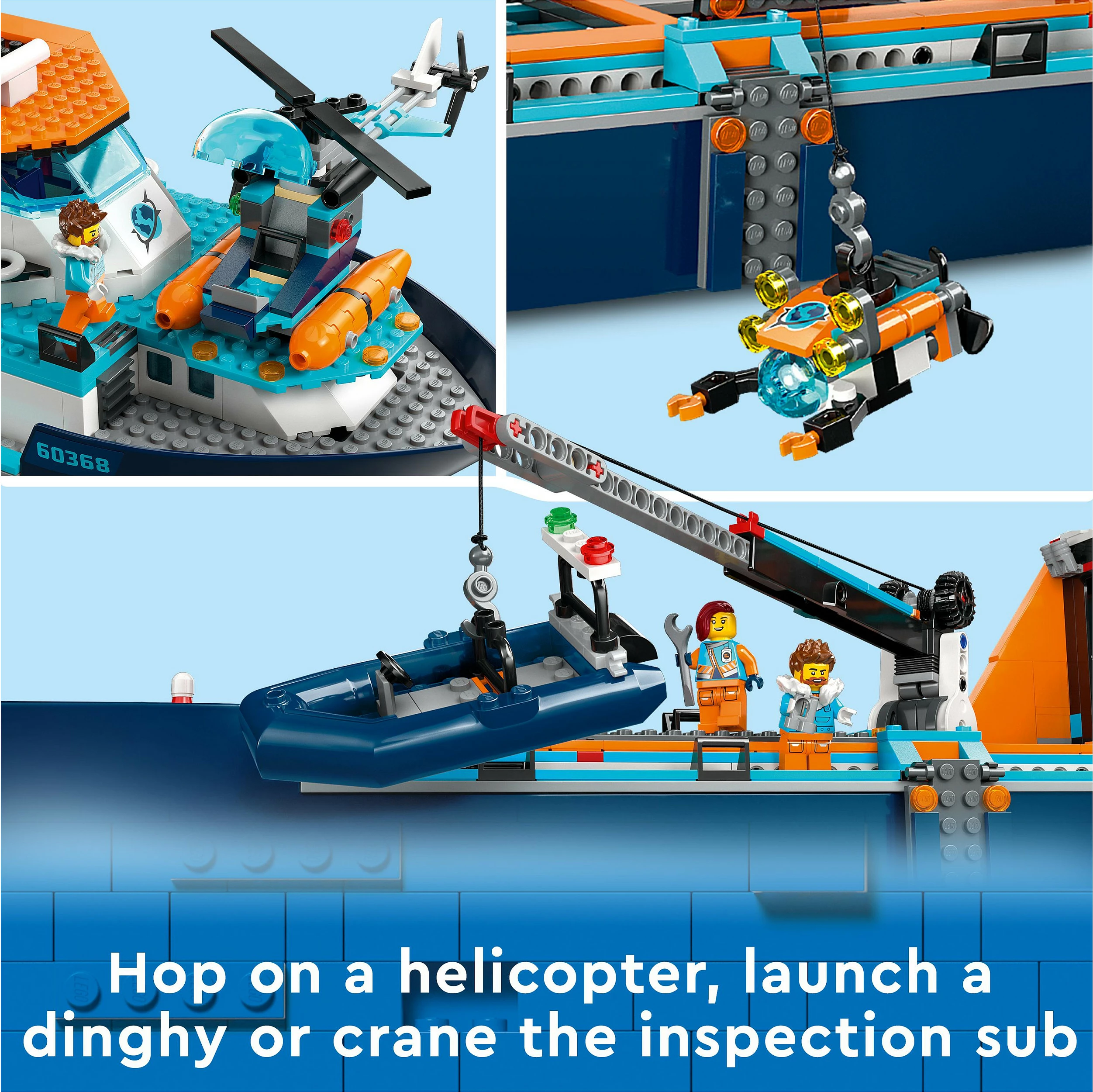 Set ndërtimi LEGO Arctic Explorer Ship, 815 pjesë, plastikë, shumëngjyrësh