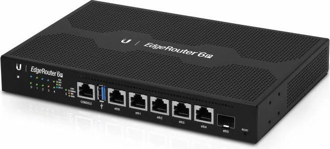 Router Ubiquiti EdgeRouter 6P, 5x Gigabit PoE, 1x SFP, fanless, i zi