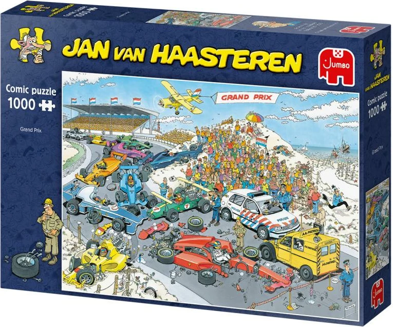 Puzzle 1000 copë, Jumbo, Jan van Haasteren Formula 1 The Start, (19093)
