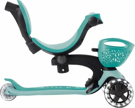 Trotinetë me ulëse për fëmijë Globber GO UP BABY 360 Lights, set