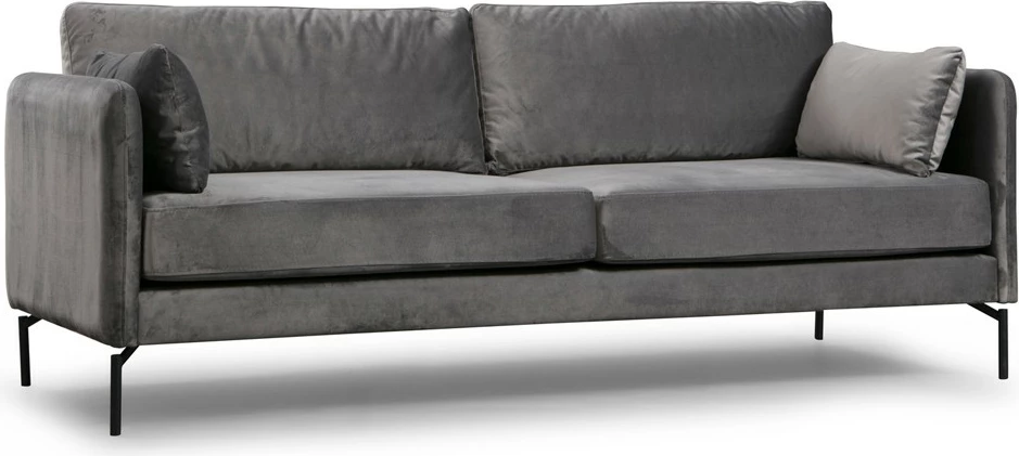 Divan treshe Atelier del Sofa, Sino 3 vendësh, ngjyrë gri
