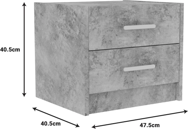 Paketa e mobiljeve për dhomë studenti OLYMPUS B set prej 5 pjesësh, ngjyrë anthracite antike