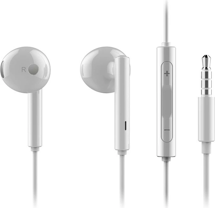 Kufje Huawei AM115, 3.5mm, me mikrofon, të bardha
