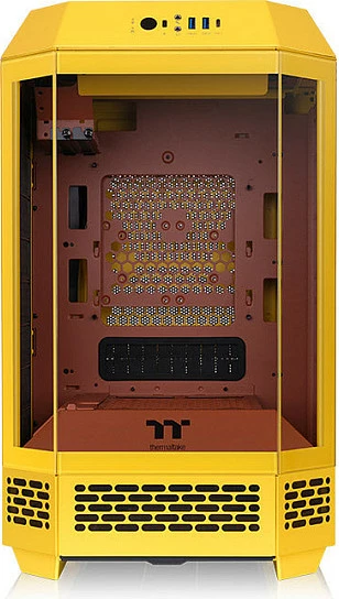 Kasë Thermaltake The Tower 250, Mini Tower, LCD Display, Butter Caramel, e verdhë
