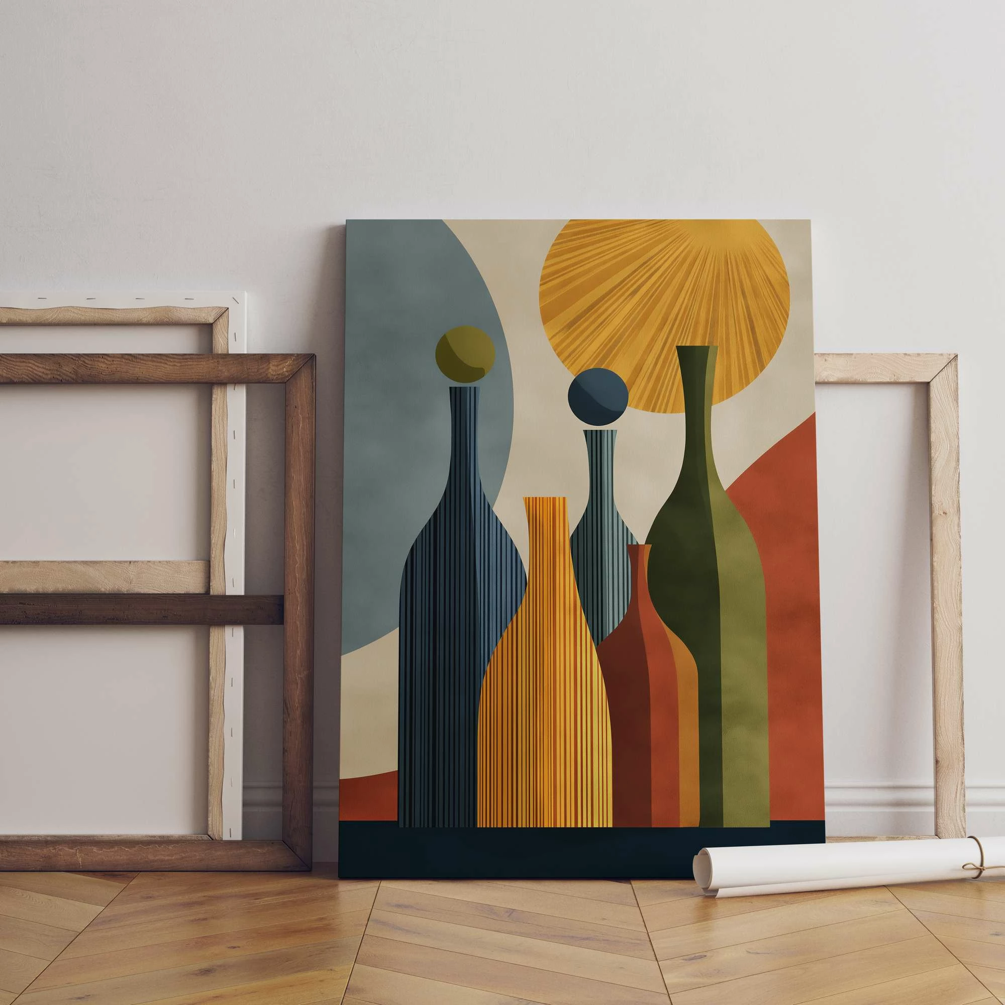 Pikturë dekorative në kanavacë, shumëngjyrëshe, Wallity, Hm_Cnvs26-19, 50x70cm