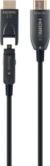 Kabllo HDMI Gembird CCBP-HDMID-AOC-30M, 30m, Ultra HD 4K, e zezë