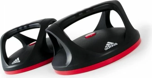 Mbajtëse rotulluese për push-up adidas, për meshkuj dhe femra, të zeza me të kuqe