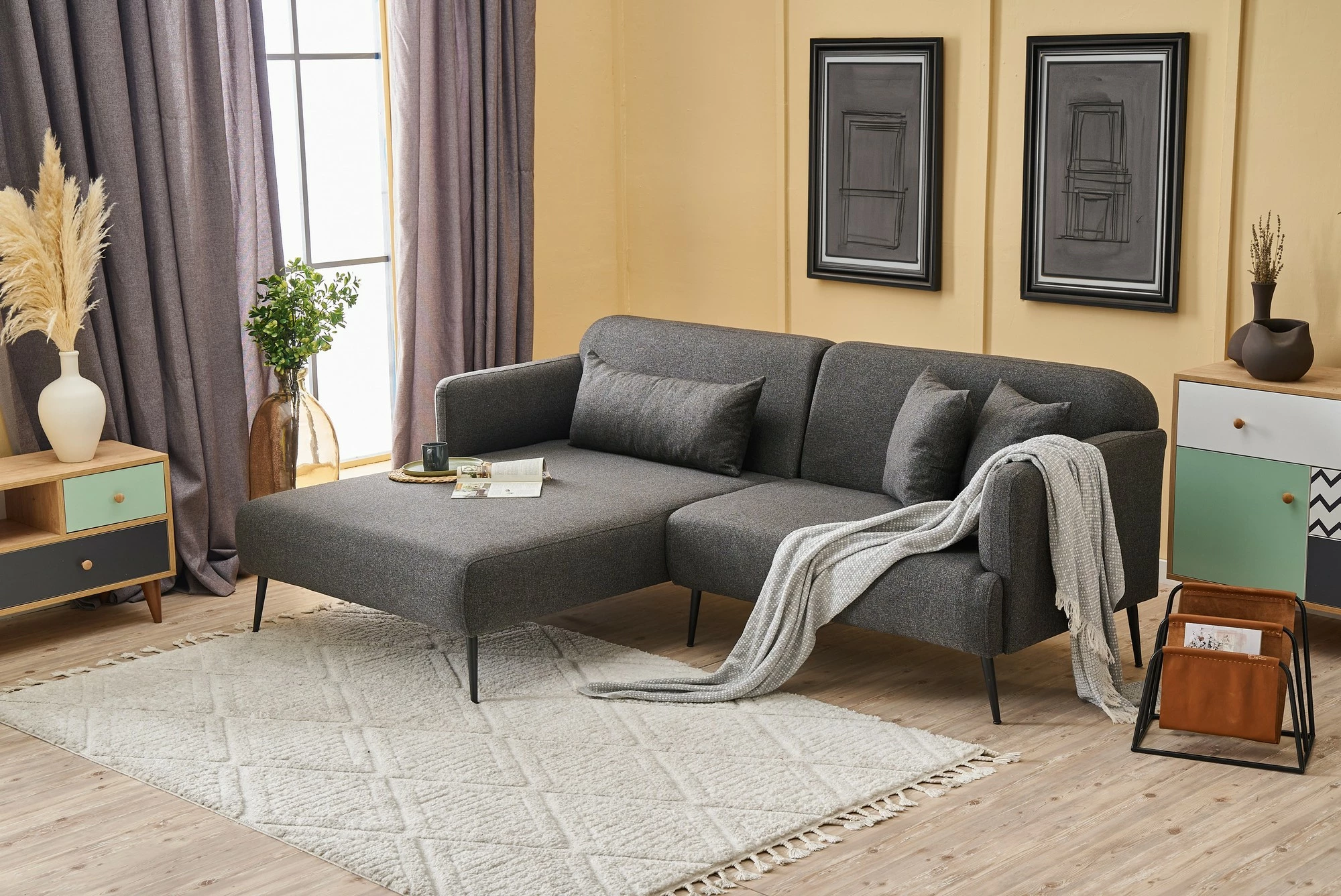 Këndore Atelier del Sofa, Revos majtas, anthracite