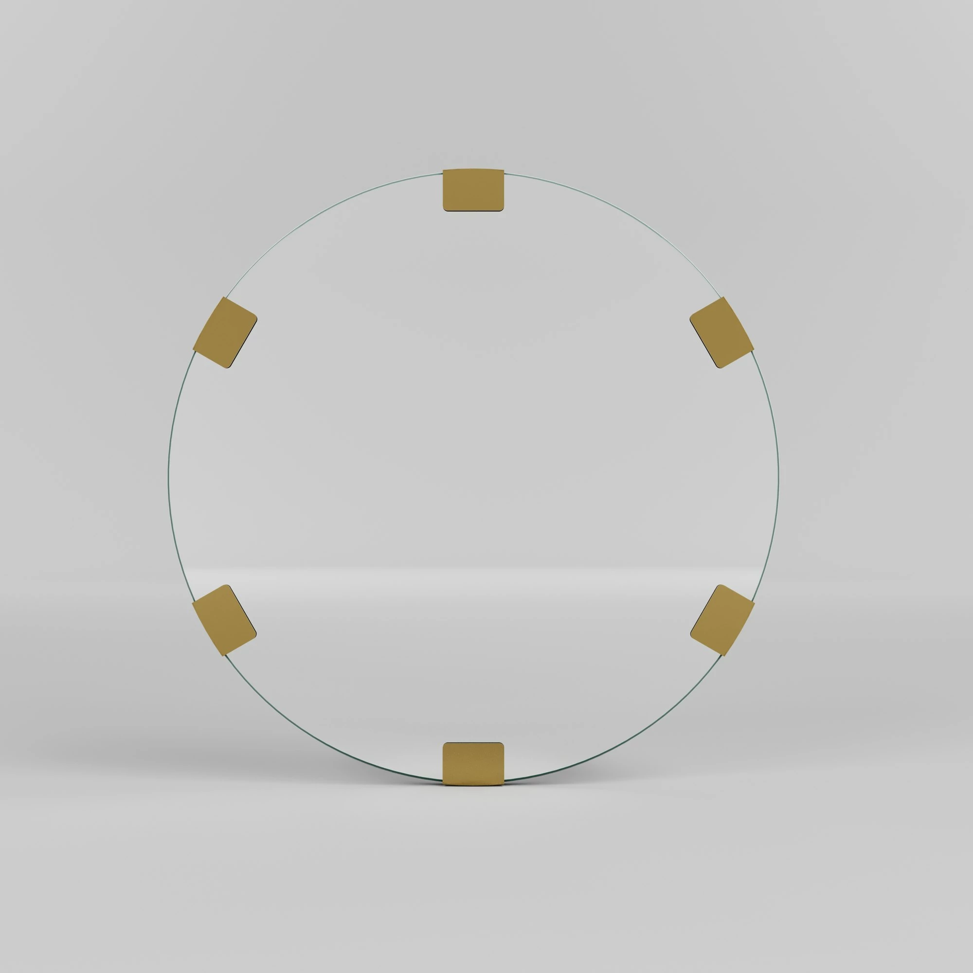 Pasqyrë dekorative, ngjyrë ari, Skye Decor, Chakra Mirror