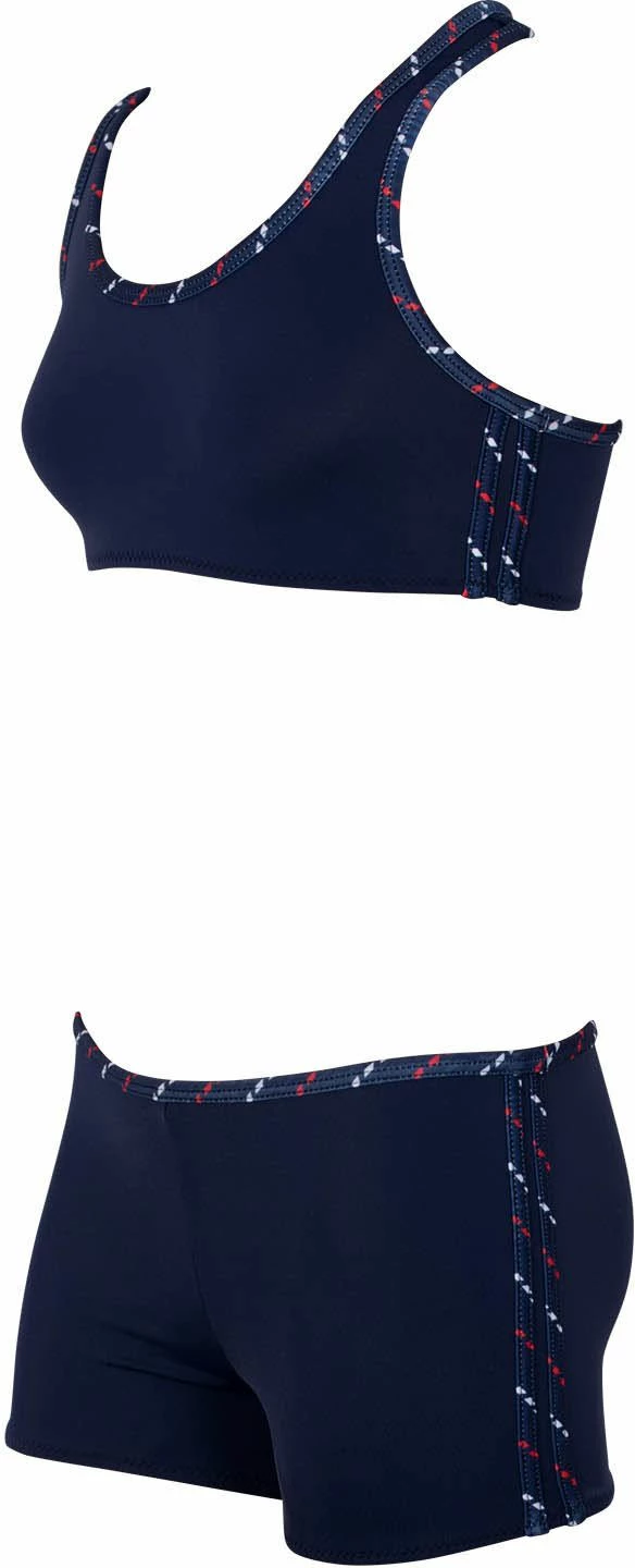 Set bikini (2 pjesë), sport, ngjyrë blu e errët, Jumeon