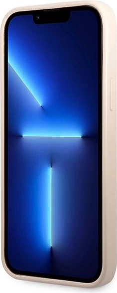 Mbështjellës Guess 4G Triangle Logo Cardslot për iPhone 13/13 Pro, Rozë