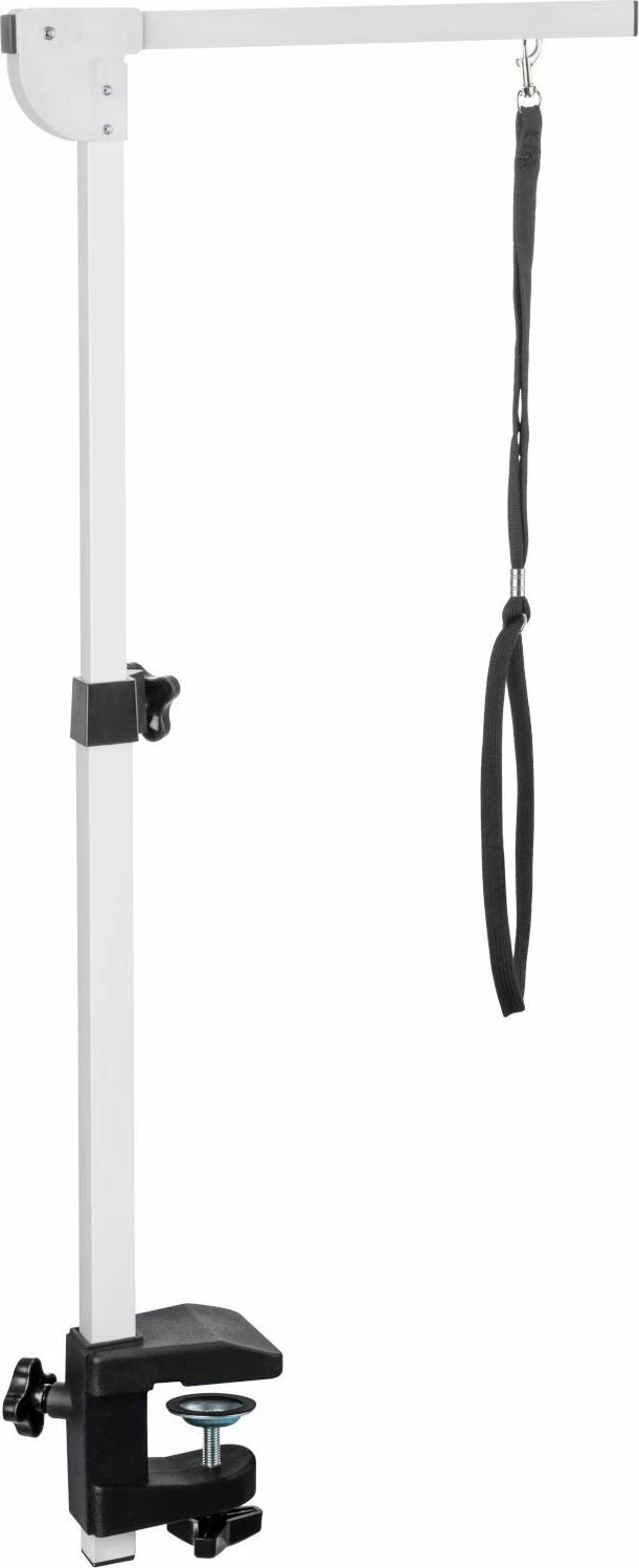 Krah rregullues për groomim qeni Mozos, 56-98 cm, me kapëse tavoline, me rrip sigurie