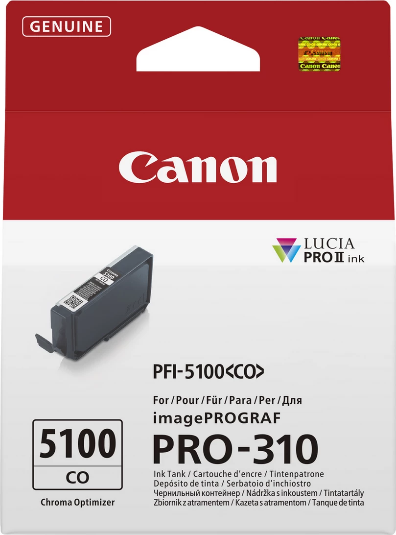 Bojë printeri Canon PFI-5100 CO (Chroma Optimizer) 6960C001, për imagePROGRAF PRO-310, transparente