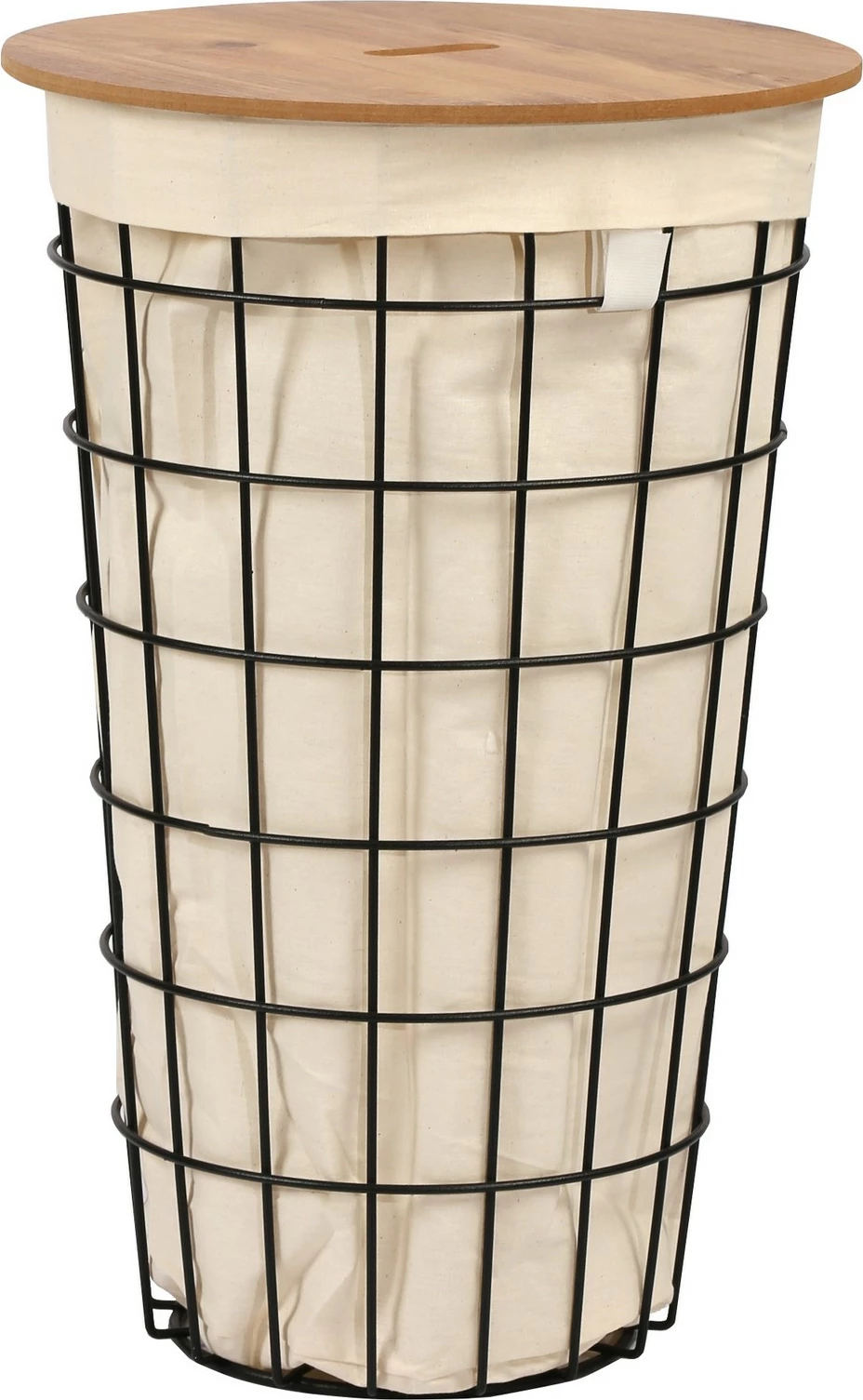 Shportë rrobash Hanah Home, ngjyrë lisi dhe e zezë