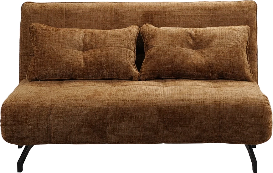 Divan i palosshëm dy ulëse, ngjyrë mustard, ESCADA, 142x88x86cm