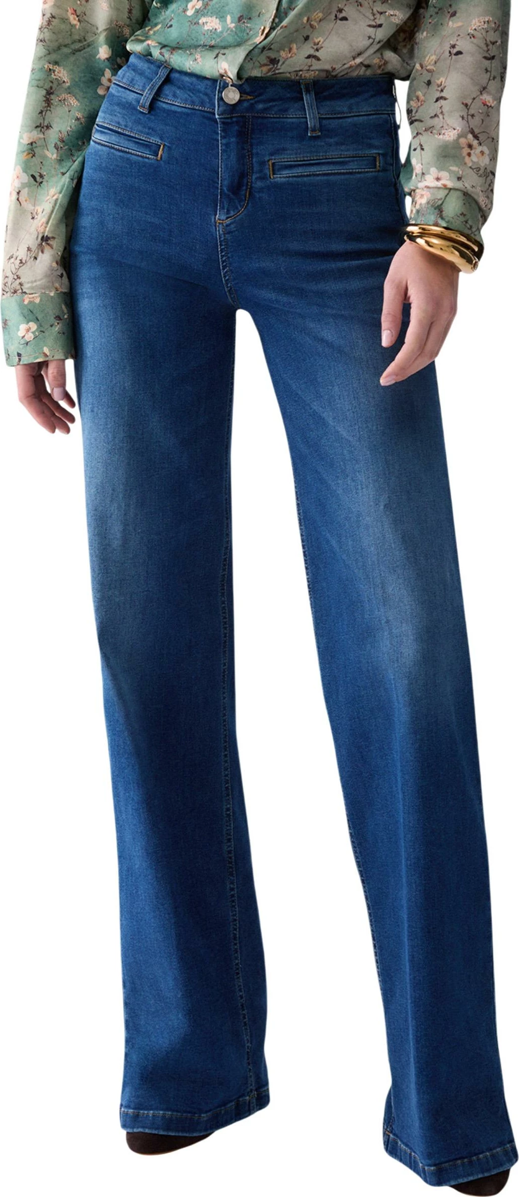 Pantallona për femra Liu Jo UF6069 DS004, denim të errëta [Madhësia: W27]