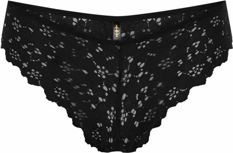 Tanga dantelle të zeza Jumeon, Black v2