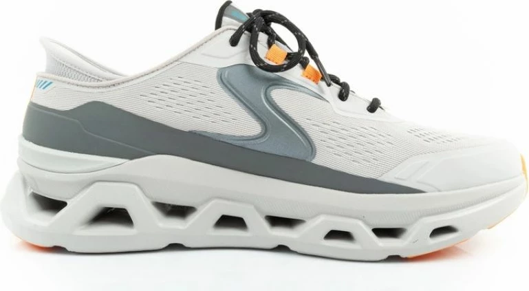 Atlete për meshkuj Skechers, të bardha/gri