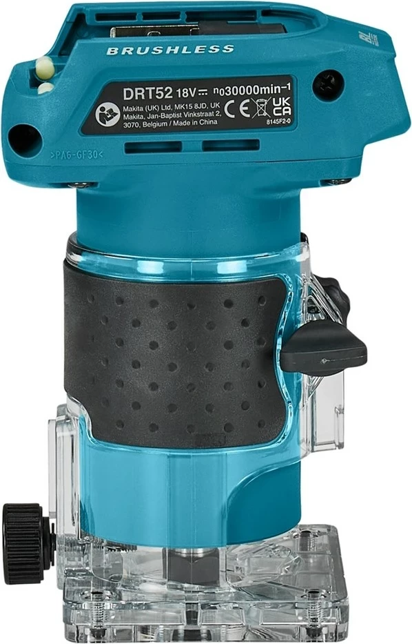Freze me bateri Makita DRT52Z, 18V, kaltër/zezë 7