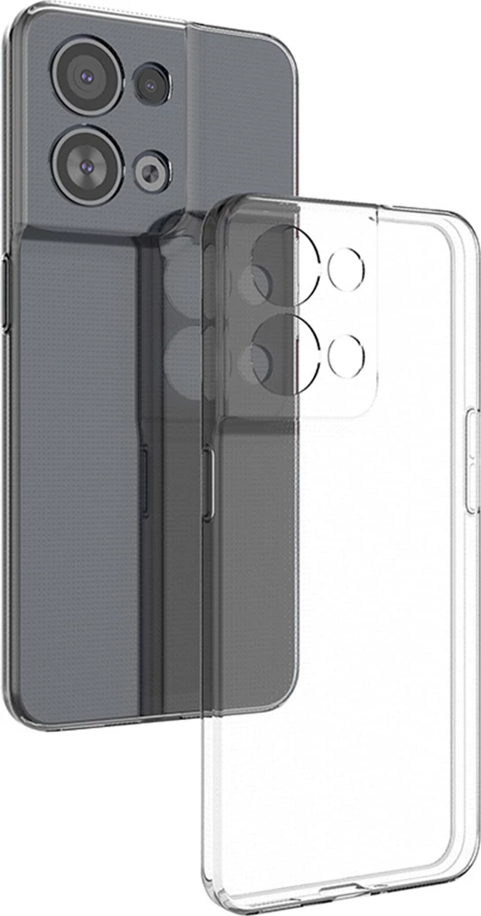 Mbështjellës Hurtel Ultra Clear 0.5mm për Oppo Reno 8, Transparent