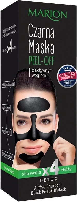 Maskë për fytyrë Marion Detox Black Peel-Off me karbon të aktivizuar për femra, 25g