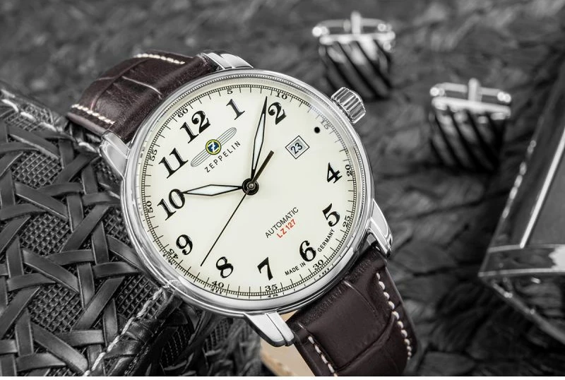 Orë dore për meshkuj Zeppelin, krem