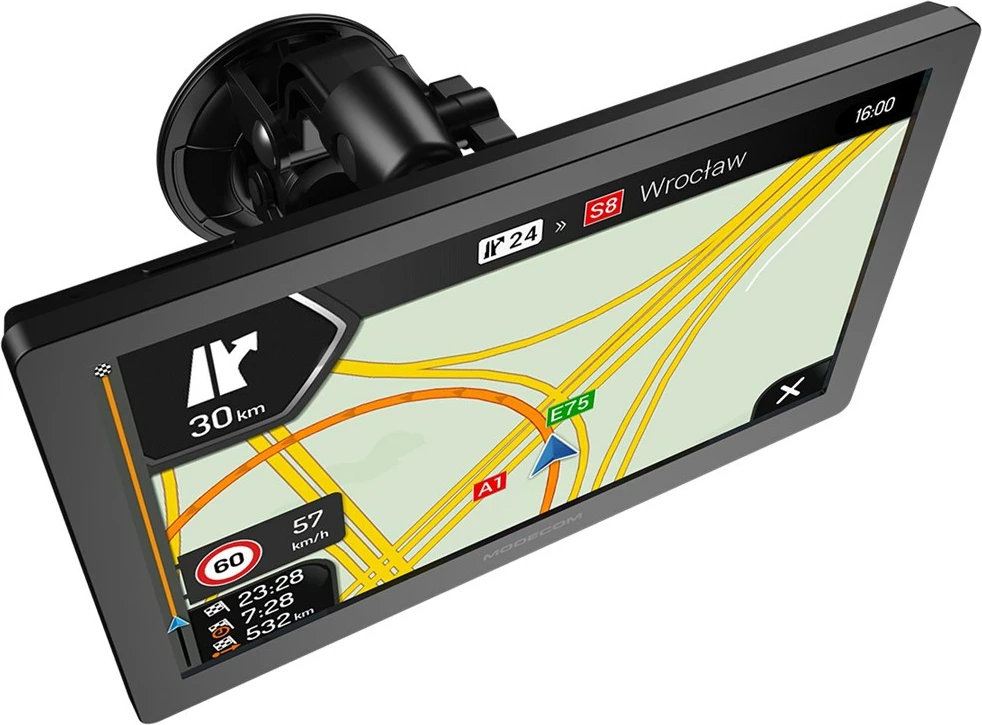 GPS navigacion për vetura MODECOM FreeWAY CX 9.0 me iGO Navigation Truck, 8 GB, E zezë