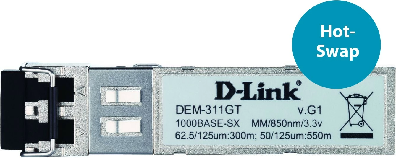 Modul SFP D-Link DEM-311GT, 1000 Mbit/s, LC, Metallic