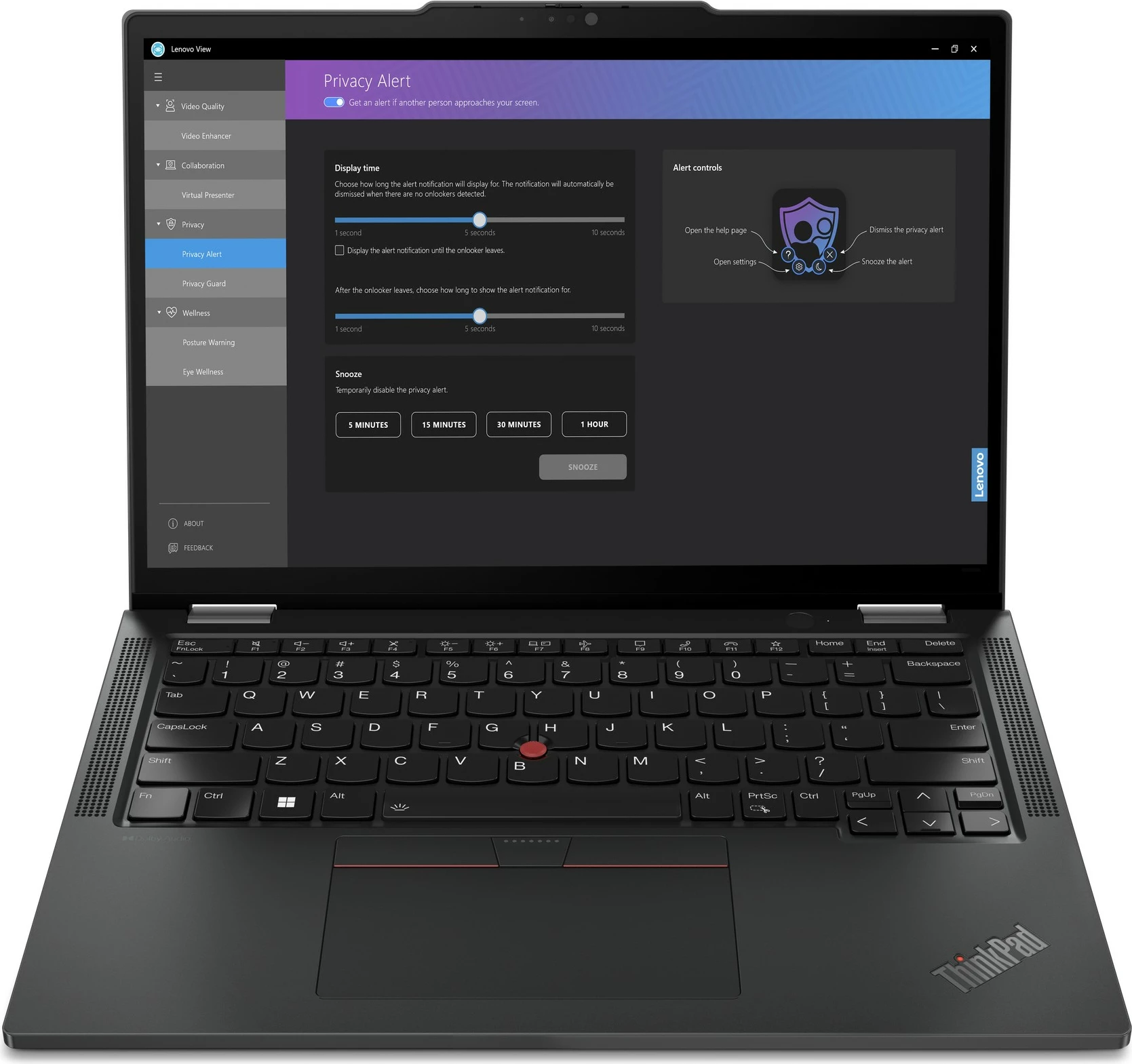 Laptop Lenovo ThinkPad X13 2-in-1 Gen 5, Intel Core Ultra 5, 32 GB, 1 TB, Ekran 13.3", Ngjyrë e zezë