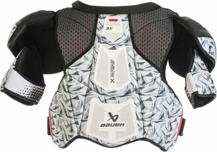 Mburoja shpatullash për hokej Bauer për të dy gjinitë, e bardhë/zezë/kuqe