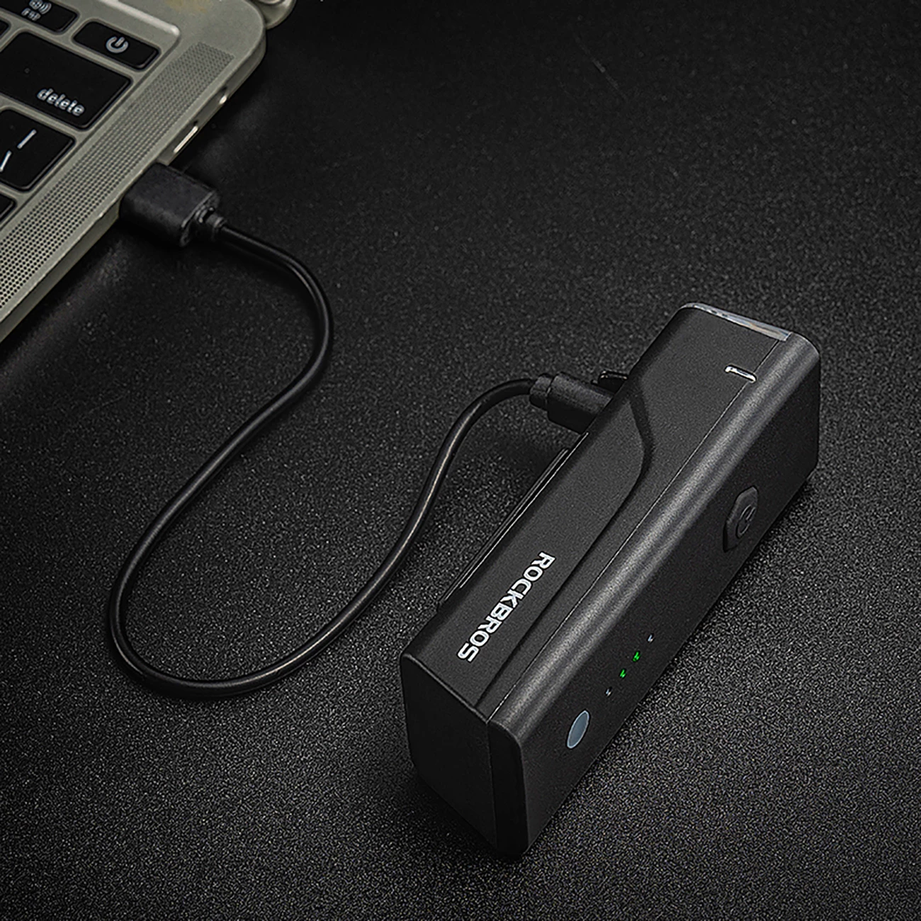 Dritë përpara biçiklete Rockbros 24510003001, 260 lm, 1500 mAh, USB-C, e zezë