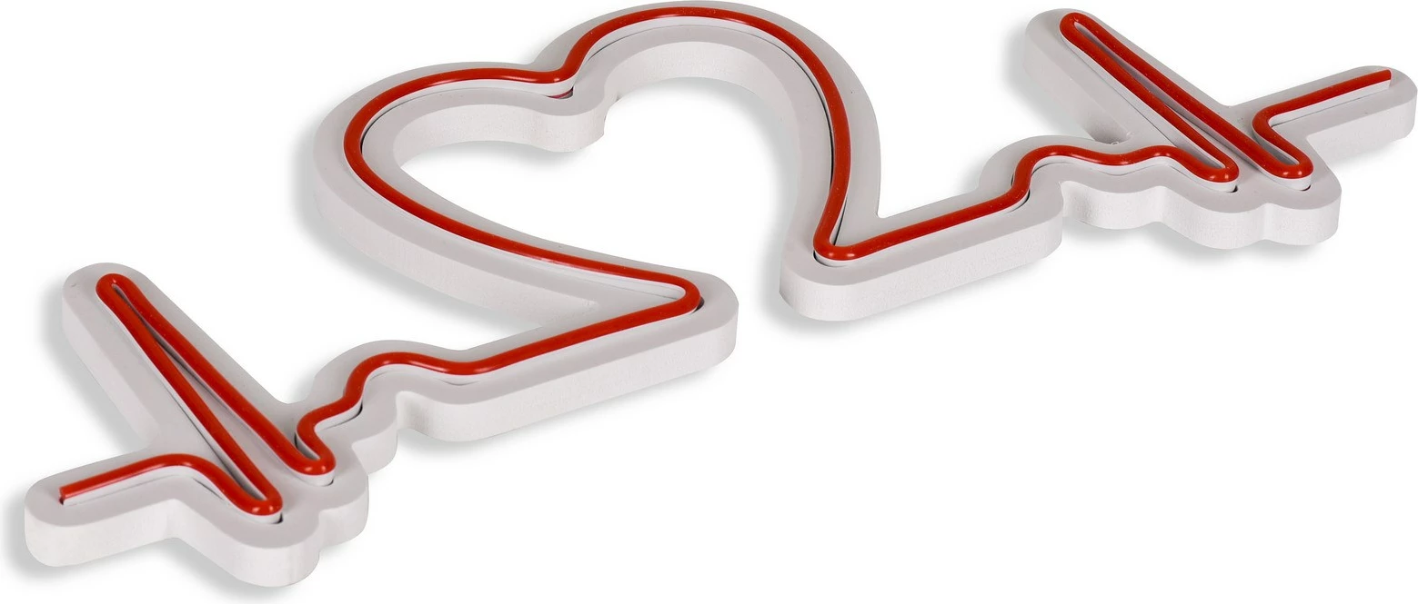 Dritë dekorative LED plastike, Love Rhythm, e kuqe
