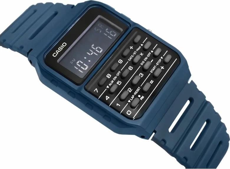 Orë dore CASIO për meshkuj, navy blue