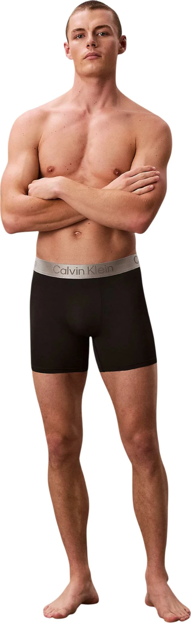 Të brendshme për meshkuj Calvin Klein Underwear BOXER BRIEF 3PK LV00NB4124, të zeza/bardha [Madhësia: M]